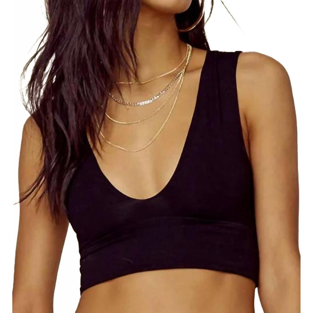 NEW INDAH meringue deep u band top in black
